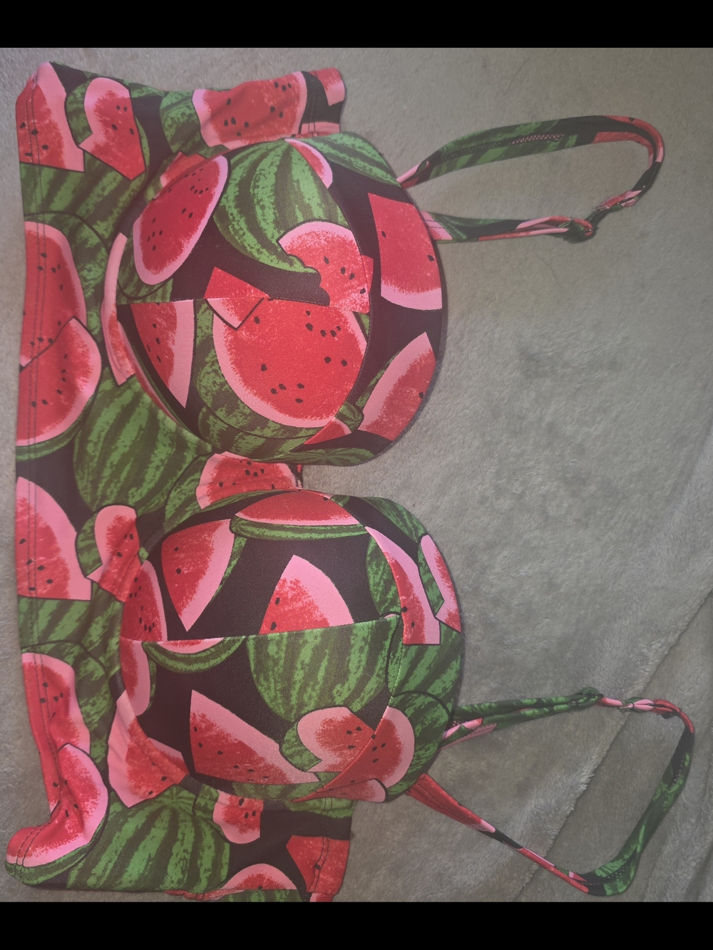 torrid Watermelon Print Push-Up Swim Top - Pink & Green